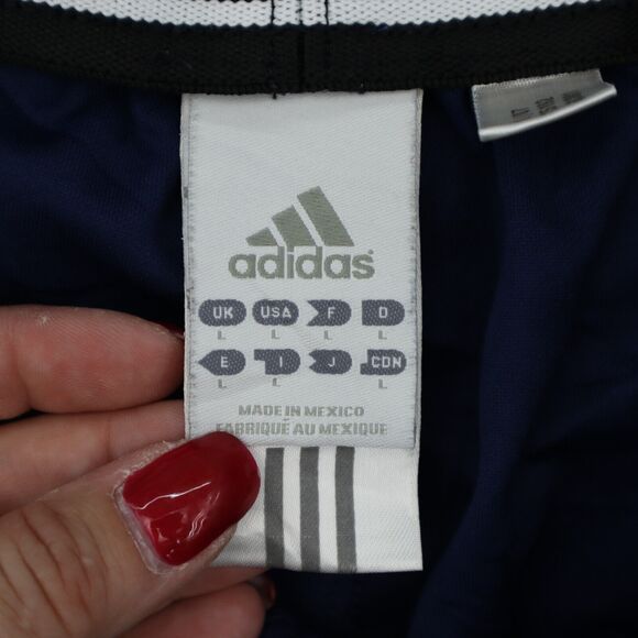 Adidas Shorts Mens L Blue Elastic Waist Basketball Sports Active Pull On Bottoms - Picture 2 of 12